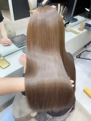 ロング カラー ボブ｜レイヤー ショート｜Hinaのヘアスタイル