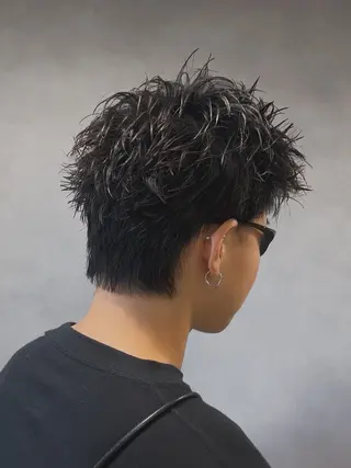 ショート メンズ 大阪メンズパーマ/ 中崎町/森 大和のヘアスタイル