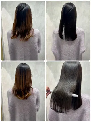 セミロング 満足度⭕️縮毛矯正師 谷口にお任せを👍のヘアスタイル