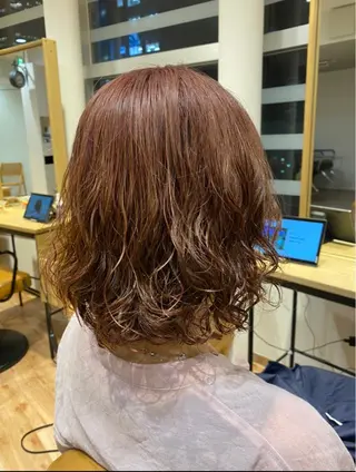 ミディアム ❤️パーマ美容師✂︎ 井口美緒のヘアスタイル
