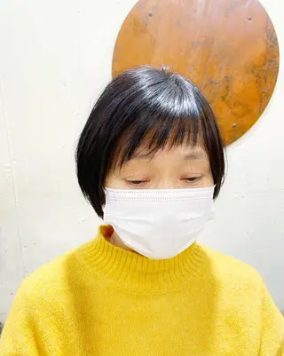 ショート カラー 🌈月1夜モデル募集 📩ください⭐️のヘアスタイル