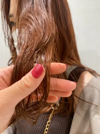 セミロング カラー ヘアアレンジ パーマ指名No1 /namiのヘアスタイル