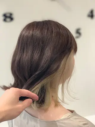 ミディアム カラー 松吉 純平のヘアスタイル