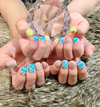 ネイル 🌙都岡 ムーンネイルのネイルデザイン