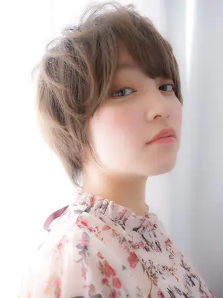 ミディアム カラー パーマ 山下 直人のヘアスタイル