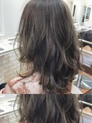 ミディアム カラー 髪質改善✨縮毛矯正 美髪担当・大西真奈のヘアスタイル
