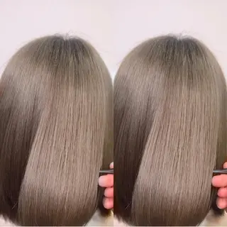 ミディアム カラー 縮毛矯正/髪質改善/ 石橋代智のヘアスタイル