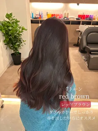 セミロング カラー 艶感×抜け感hair /ReLit 正源のヘアスタイル