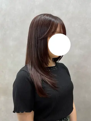 ロング カラー 🫧顔まわりカット 🫧山中沙希のヘアスタイル