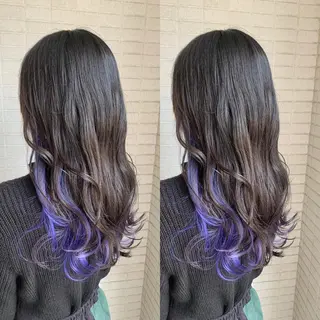 セミロング カラー 髪質改善 頭身浴/ 中田のヘアスタイル