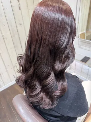 ロング パーマ GO TODAY シェアサロン 銀座Arc店所属・デジタルパーマ🫧 韓国風ヘア🫧サクラのヘアスタイル