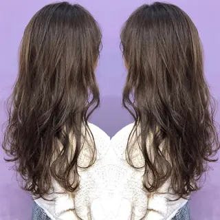 ロング カラー パーマ 細川 亮のヘアスタイル