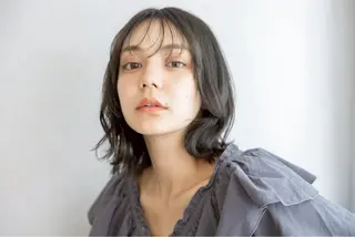 ミディアム カラー ヘアアレンジ 🫧透明感カラー/ ボブ/小笠原🪽のヘアスタイル