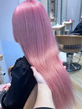 ロング カラー ブリーチで叶える透明 感カラーTakeruのヘアスタイル