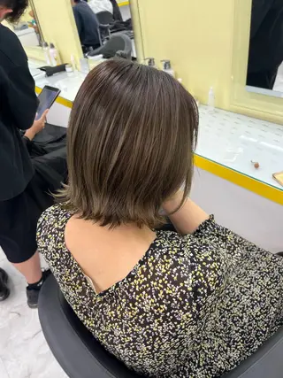 カラー 似合わせ💗透け感 💗うる艶カラー💗のヘアスタイル