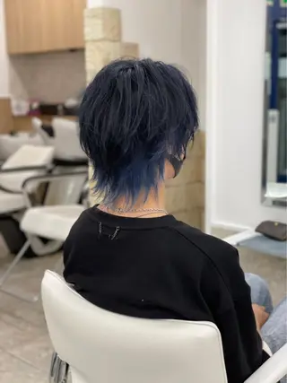 カラー ハイライト&曲がる 縮毛矯正特化 玉置のヘアスタイル