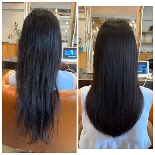 ロング パーマ ハイライト/インナー /ブリーチ/レイヤーのヘアスタイル