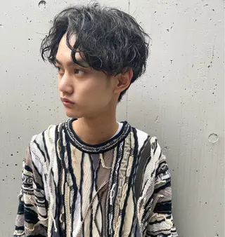 パーマ メンズ 🤎カット/ブリーチ /縮毛矯正/大宮🤎のヘアスタイル