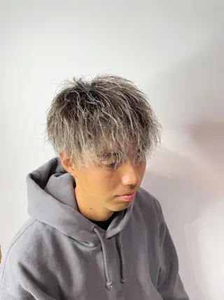 ショート カラー メンズ 【men's Lapis横浜】海人のヘアスタイル