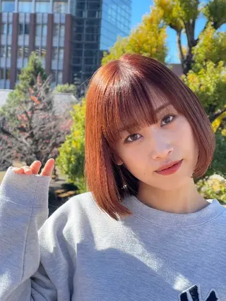 ミディアム カラー 美髪✨LAKOLA  池袋✨のヘアスタイル