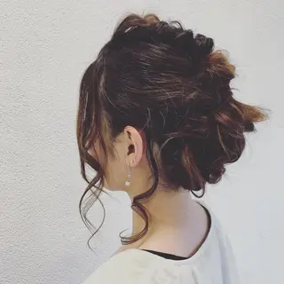セミロング ヘアアレンジ 汐見 悠佑のヘアスタイル