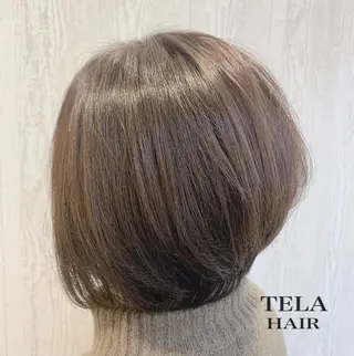 ショート カラー ヘアアレンジ HUENEST アカデミーサロンのヘアスタイル