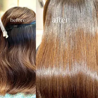 セミロング ウサミ/髪質改善 酸性ストレート🌈のヘアスタイル