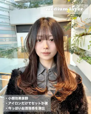 ミディアム 完全個室サロン💐 代表取締役💐梶谷のヘアスタイル