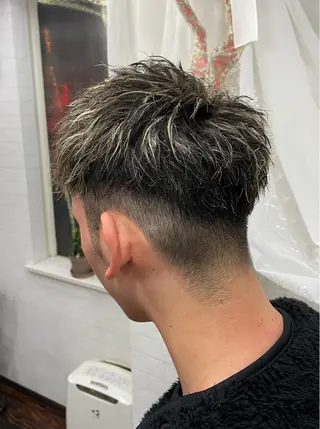 ショート カラー メンズ Hair  create Mano所属・堀一樹/ メンズヘア/パーマのヘアスタイル