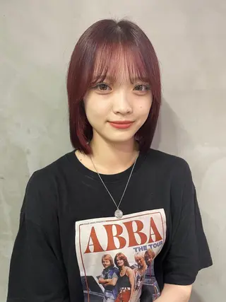 ミディアム Yuuka/ w colorのヘアスタイル