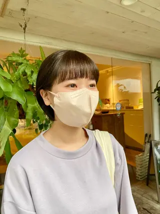 ショート カラー ヘアアレンジ BELLA阿部野 TOMOMIのヘアスタイル