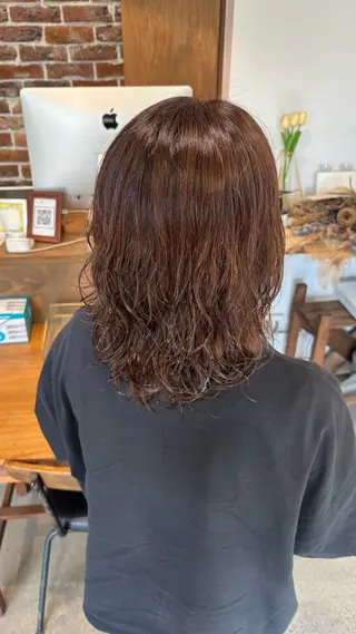 ミディアム むとうさとな/カラー モデル様募集中🎀のヘアスタイル