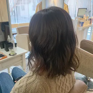 ミディアム 🌷L'oeuf 【ﾙﾌ】ホシカワ🌷のヘアスタイル
