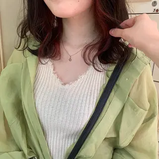 カラー ヘアアレンジ 海外レイヤー鯉渕 【海外風メンズも◎】のヘアスタイル