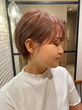 ショート ケリーズグリーン所属・ボブ/艶ハイトーン 森田/嵩士のヘアスタイル