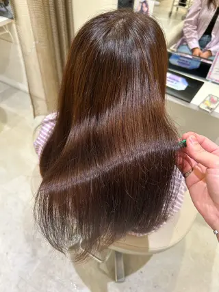 ロング 髪質改善・縮毛矯正 濱　泰賀のヘアスタイル