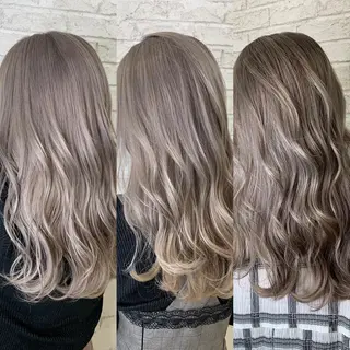 セミロング 🇺🇸ハイライト特 化美容師🇺🇸漆沢のヘアスタイル