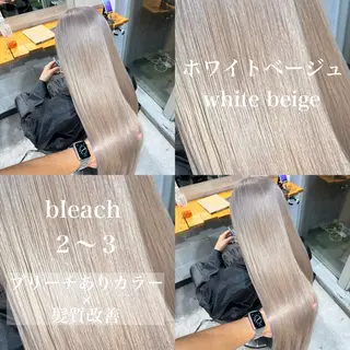 ロング カラー ️💕淡いハイトーン 💕︎︎ひかるのヘアスタイル