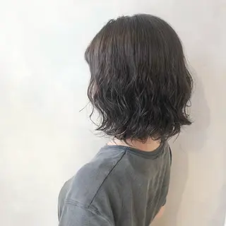 ショート パーマ 🤍髪質改善➕透明感 カラー🤍川上葵のヘアスタイル