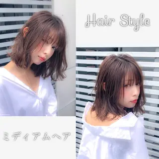 ショート カラー 顔周りレイヤー/ボブ 銀座✨中野まさひろのヘアスタイル