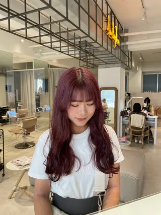 ロング カラー loely 💞miyuのヘアスタイル