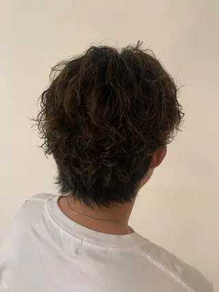 ショート パーマ メンズ UNU【ユヌ】所属・*UNU* RICOのヘアスタイル