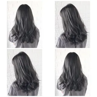 セミロング カラー KIZU 髪質改善 オカルト怪談のヘアスタイル