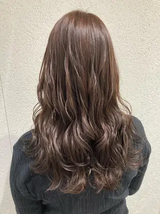 セミロング カラー 💎髪質改善💎 西森千夏のヘアスタイル