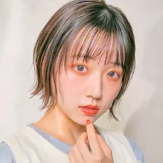 ショート ショートボブ縮毛矯正 特化◇阿武隈川 弘のヘアスタイル