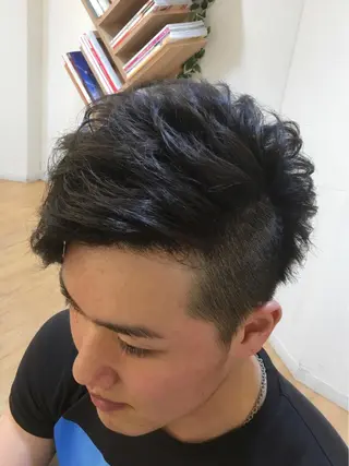 パーマ メンズ メンズカット 三村洸斗のヘアスタイル