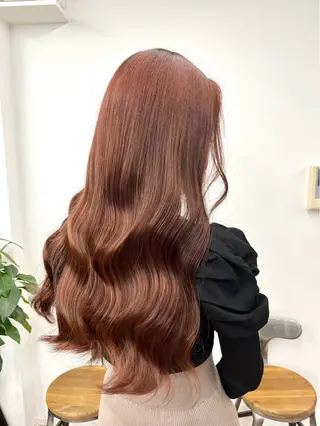 ロング カラー 小澤 わかなのヘアスタイル