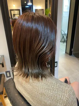 ミディアム 🎀暖色カラー／ボブ 🎀MOMONAのヘアスタイル