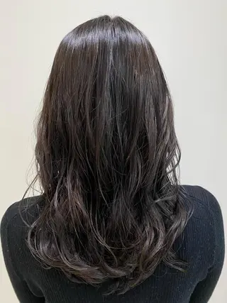 ロング コテ巻き風パーマ 河島恭平のヘアスタイル