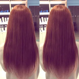 ロング 縮毛矯正専門 美容師のヘアスタイル